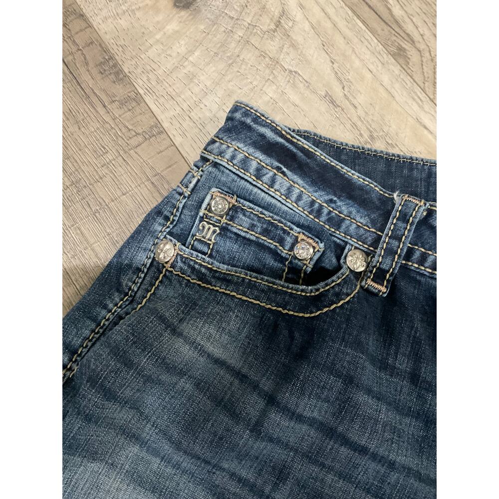 Miss Me boot cut 33 waist jeweled jeans perfect condition - Picture 8 of 13